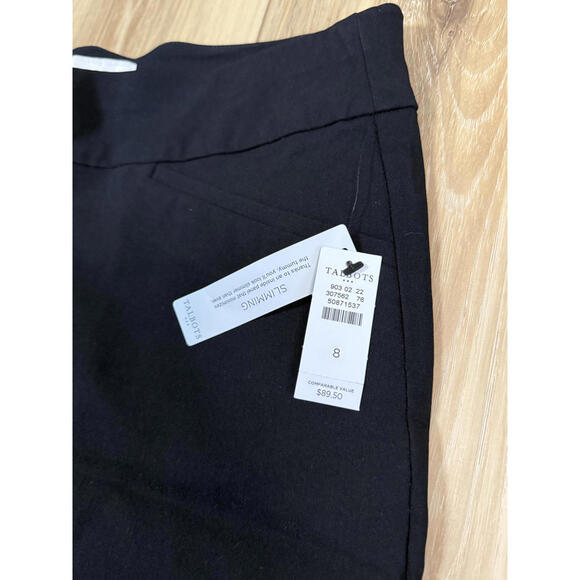 NWT! Talbots Black Slimming Formal Pants Size 8 - Picture 4 of 6